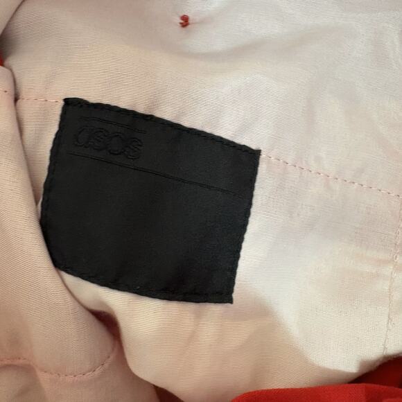 NEW! ASOS Trouser Pant Career Casual Red - 34 - Picture 6 of 8